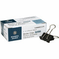 Business Source Fold-back Binder Clips, Black, 1 Dozen, BSN36550