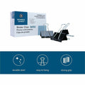 Business Source Fold-back Binder Clips, Black, 1 Dozen, BSN36552