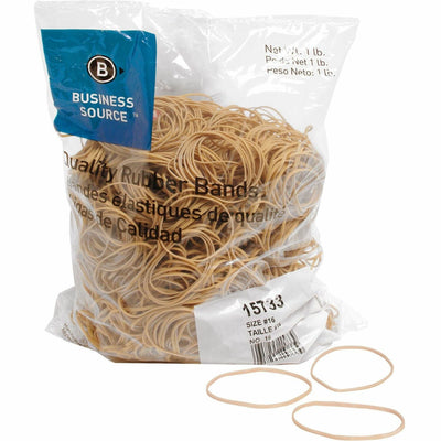 Business Source Quality Rubber Bands, Crepe, 1800 / Pack, BSN15733