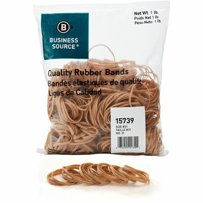Business Source Quality Rubber Bands, Crepe, 850 / Pack, BSN15739
