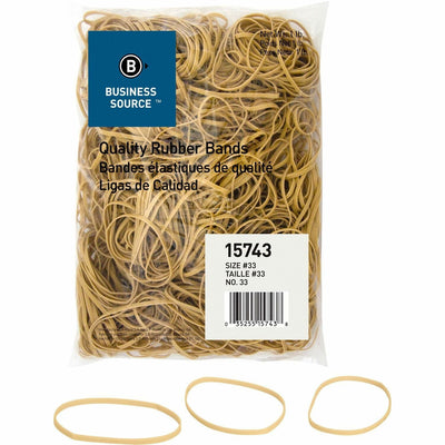 Business Source Quality Rubber Bands, Crepe, 600 / Pack, BSN15743