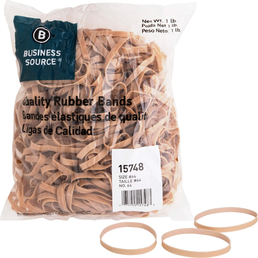 Business Source Quality Rubber Bands, Crepe, 320 / Pack — view 1