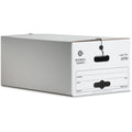 Business Source Light Duty Legal Size Storage Box, White, 12 / Carton, BSN26750