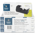 Business Source Invisible Tape Dispenser Value Pack, Clear, 1 Pack, BSN32948