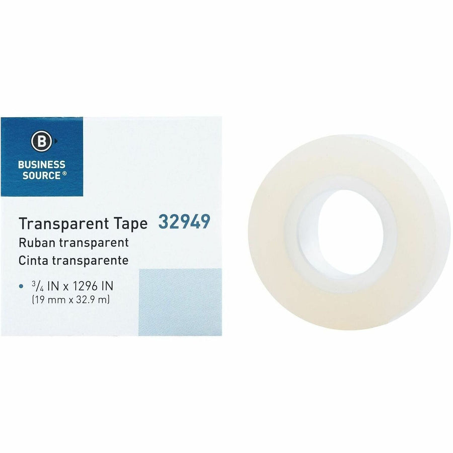 Business Source All-purpose Transparent Tape, Clear, 1 Roll — view 1