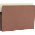 Business Source Straight Tab Cut Legal Recycled File Pocket, Redrope, 8 1/2" Width x 14" Length, 25 / Box, BSN65793