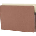 Business Source Straight Tab Cut Legal Recycled File Pocket, Redrope, 8 1/2" Width x 14" Length, 25 / Box, BSN65793