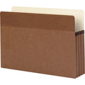 Business Source Straight Tab Cut Legal Recycled File Pocket, Redrope, 8 1/2" Width x 14" Length, 25 / Box, BSN65794
