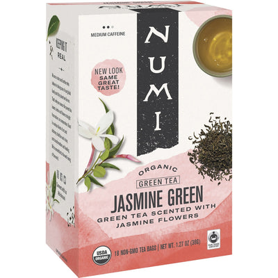 Numi Organic Jasmine Green Tea Bag, 18 / Box, NUM10108
