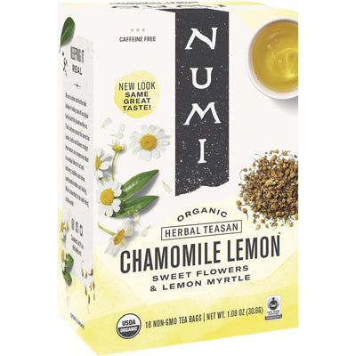 Numi Organic Chamomile Lemon Herbal Tea Bag, 18 / Box, NUM10150