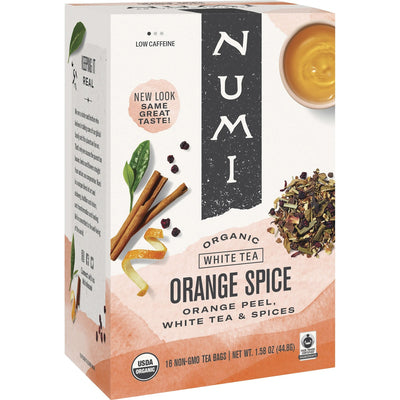 Numi Organic Orange Spice White Tea Bag, 16 / Box, NUM10240