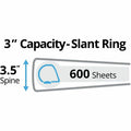 Avery Durable View 3 Ring Binder, White, 8 1/2" Width x 11" Length, 1 Carton, AVE17048