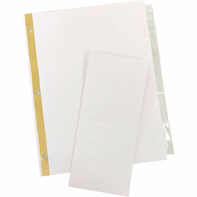 Business Source Tear-resistant Clear Tab Index Dividers, White, 1 Set, BSN16477