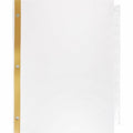Business Source Tear-resistant Clear Tab Index Dividers, White, 1 Set, BSN16479