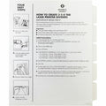Business Source Un-punched Index Dividers Set, White, 1 Box, BSN16487