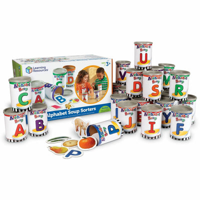 Learning Resources Alphabet Soup Sorters Skill Set, 1 Set — view 1