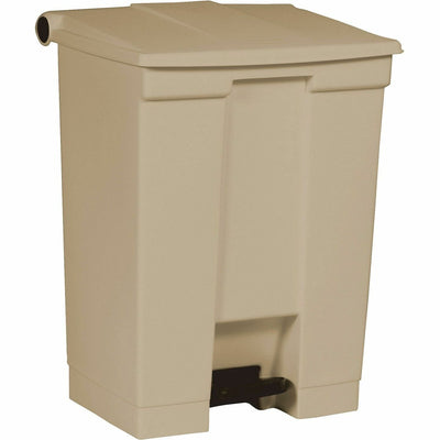 Rubbermaid Commercial Mobile Step-On Container, Beige, 18 gal, RCP614500BG