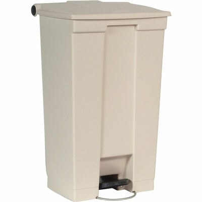 Rubbermaid Commercial Mobile Step-On Container, Beige, 23 gal, RCP614600BG