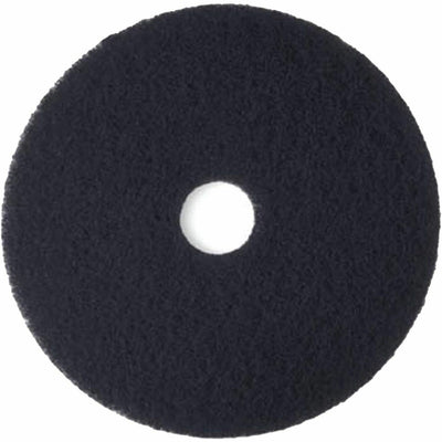 3M High Productivity Floor Stripper Pad 7300, Black, 5 / Carton, MMM08271