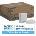 Georgia Pacific . Pacific Blue Ultra Z-Fold Paper Towel, White, 10 / Carton, GPC20885