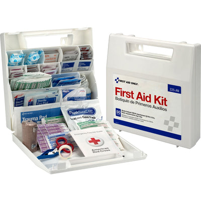 First Aid Only 50-person Worksite First Aid Kit, White, FAO225-AN