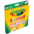 Crayola Classic Colors Broad Line Markers, 10 / Set, CYO587722