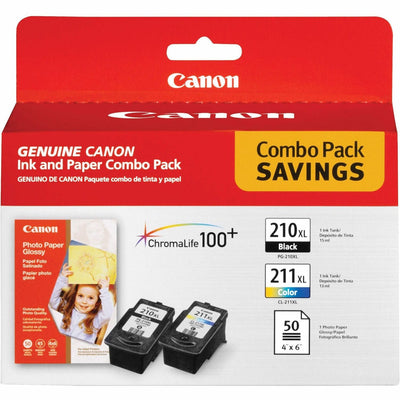 Canon PG210/CL211 Original Inkjet Ink Cartridge - Color, Black - 1 Pack, CNMPG210CL211