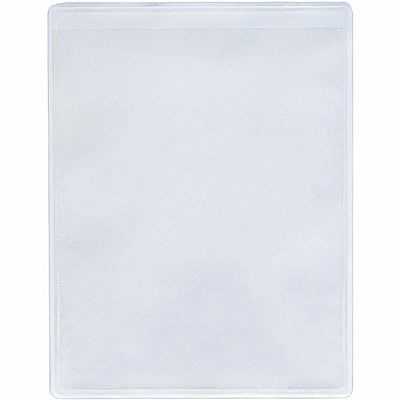 Business Source Self-Adhesive Shop Ticket Holders, Clear, 50 / Box — view 1