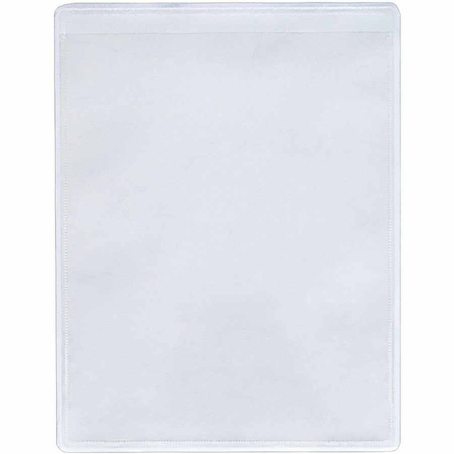 Business Source Self-Adhesive Shop Ticket Holders, Clear, 50 / Box — view 1