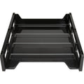 Business Source Front-Load Stackable Letter Tray, Black, BSN62884