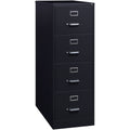 Lorell Fortress Series 26-1/2" Commercial-Grade Vertical File Cabinet, Black, LLR60198