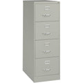 Lorell Fortress Series 26-1/2" Commercial-Grade Vertical File Cabinet, Light Gray, LLR60199
