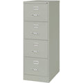 Lorell Fortress Series 26-1/2" Commercial-Grade Vertical File Cabinet, Light Gray, LLR60199