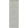 Lorell Fortress Series 26-1/2" Commercial-Grade Vertical File Cabinet, Light Gray, LLR60199