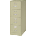 Lorell Fortress Series 26-1/2" Commercial-Grade Vertical File Cabinet, Putty, LLR60197