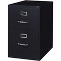Lorell Fortress Series 26-1/2" Commercial-Grade Vertical File Cabinet, Black, LLR60661