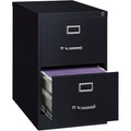 Lorell Fortress Series 26-1/2" Commercial-Grade Vertical File Cabinet, Black, LLR60661