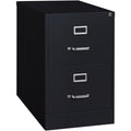 Lorell Fortress Series 26-1/2" Commercial-Grade Vertical File Cabinet, Black, LLR60661