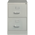 Lorell Fortress Series 26-1/2" Commercial-Grade Vertical File Cabinet, Light Gray, LLR60662