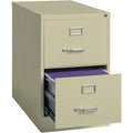 Lorell Fortress Series 26-1/2" Commercial-Grade Vertical File Cabinet, Putty, LLR60660