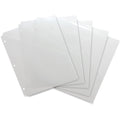 Business Source Poly Binder Pockets, Clear, 8 1/2" Width x 11" Length, 5 / Pack, BSN32375