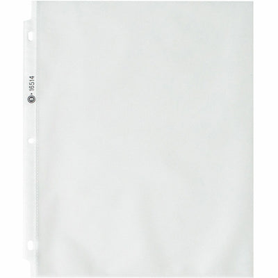 Business Source Nonglare Top-loading Sheet Protectors, 8 1/2" Width x 11" Length, 1 Box, BSN16514