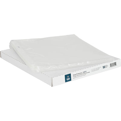 Business Source Sheet Protectors, Clear, 8 1/2" Width x 11" Length, 50 / Box, BSN16512