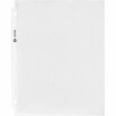 Business Source Nonglare Top-loading Sheet Protectors, Clear, 8 1/2" Width x 11" Length, 1 Pack — view 1