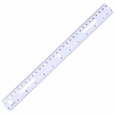Business Source 12" Ruler, White, 12EA/BX 6BX/CT — view 1
