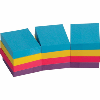 Business Source Extreme Color Adhesive Notes, Assorted, 1 Pack — view 1