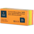 Business Source Premium Repostionable Adhesive Notes, Neon, 1 Pack, BSN16493