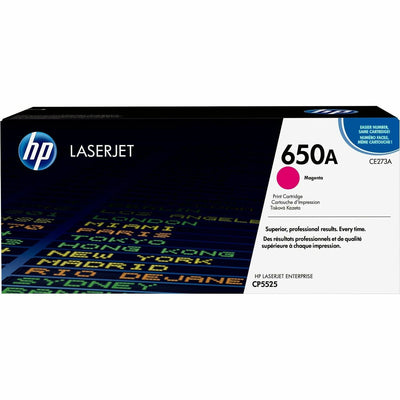HP 650A (CE273A) Original Laser Toner Cartridge - Single Pack - Magenta -, HEWCE273A