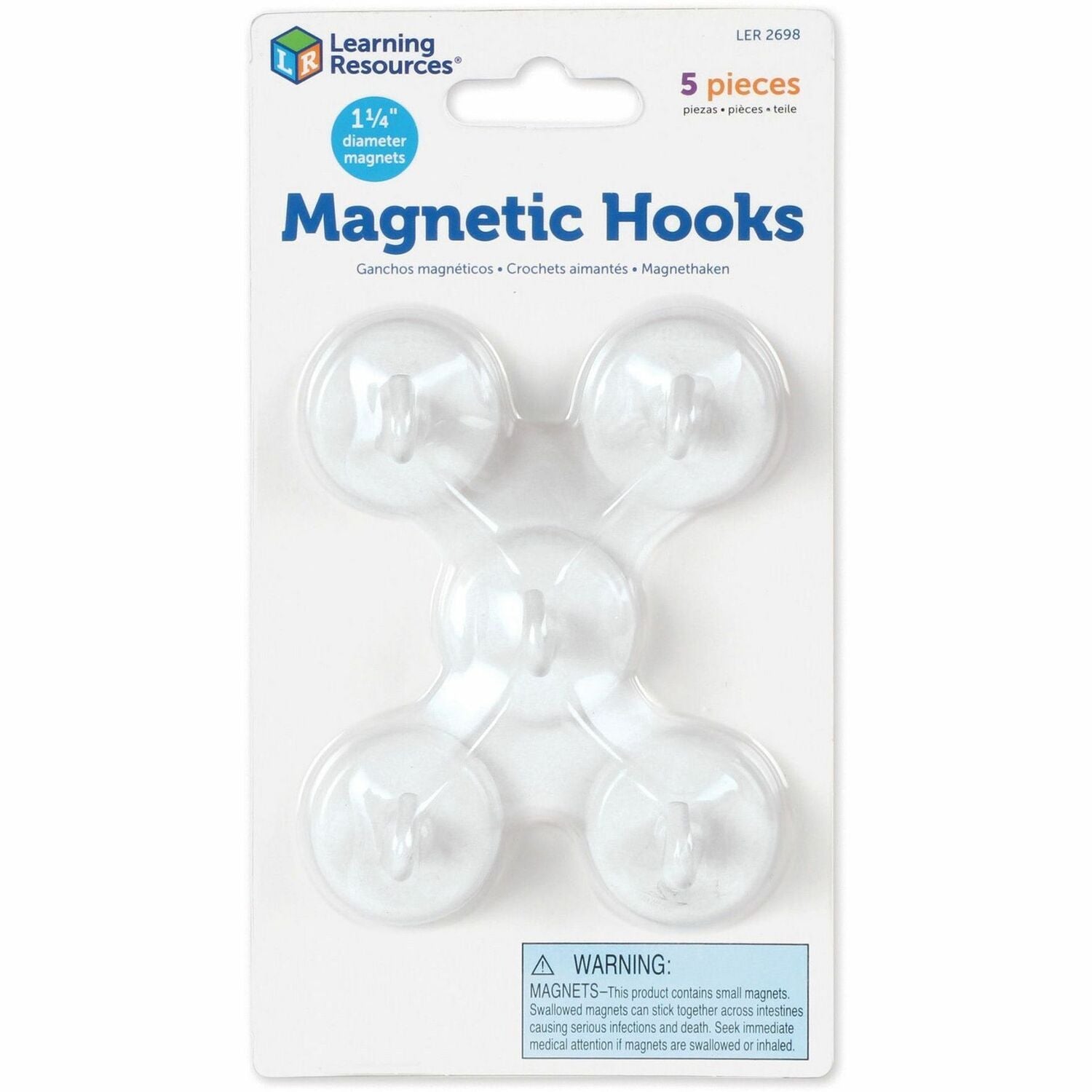 Learning Resources Original Magnetic Hooks, 1 Pack