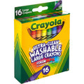 Crayola Ultra-Clean Washable Large Crayons, 1 Box, CYO523281